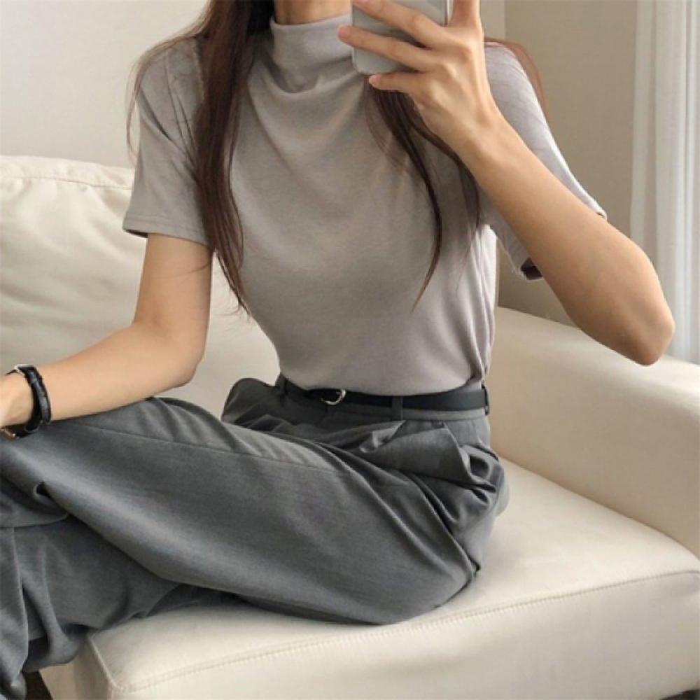 New ArrivalS Open Run Women S Round Neck STandard Span baSic ShorT Sleeve T Shir