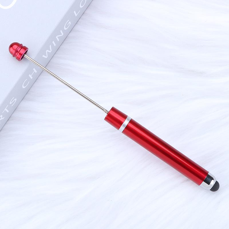 Multi-functional Touch Screen Beading Ballpoint Pen with Extended Rod for DIY Cute Bead Design