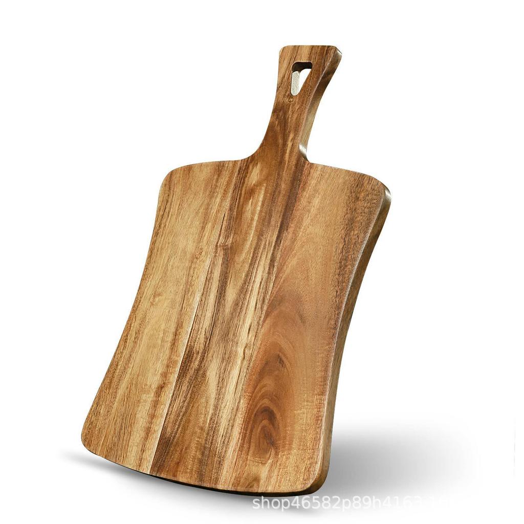 Acacia Wood Children's Cutting & Serving Board – Ideal for Steak & Vegetables, Creative Solid Wood Design.