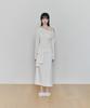 PAINORPLEASURE Tied Long Skirt White
