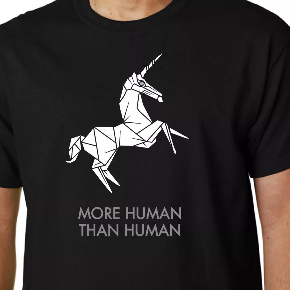 

More Human Than Human t-shirt BLADE RUNNER ORIGAMI DECKARD REPLICANT QUOTE GEEK 2XL
