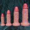 Realistic Soft Silicone Dildo – 4 Sizes, Pinkish White Skin Tone, Thick Texture with Suction Cup, Bodysafe Adult Toy for Women & Couples