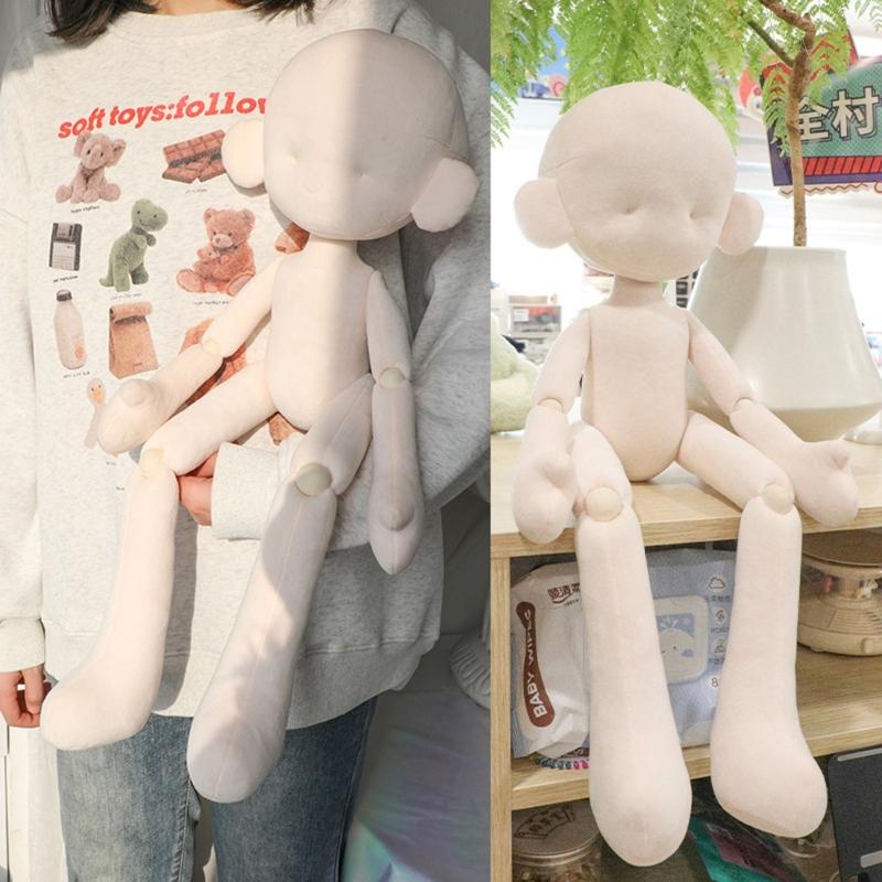 60cm Undressed Ball Jointed Doll Changeable Nude Cotton Doll For Creative Play And Fun Activity For Adult Kids Collector