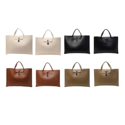 Laptop Bag Computer Bag Laptop Briefcases Leather Laptop Tote Bag PC Carrying Case Large Capacity Handbag for Notebooks