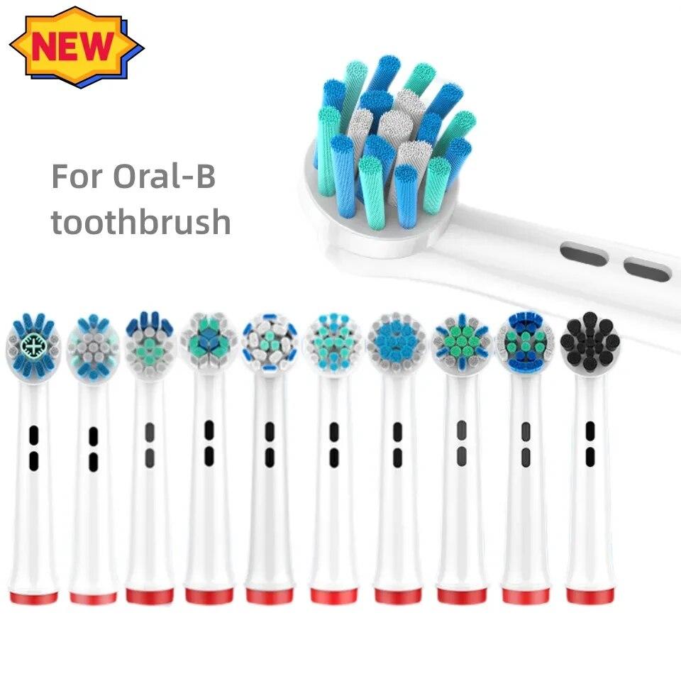 

4PCS Dupont Bristle Electric Toothbrush Heads Whiten Teeth/Daily Clean/Precison Cleaning/Soft Care Teeth Function For Oral B
