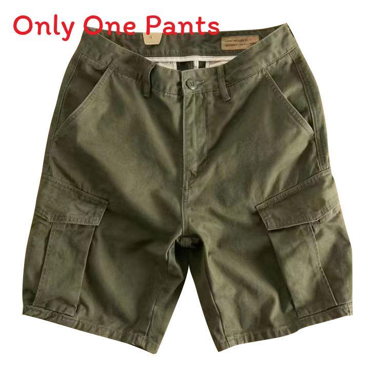 Mens Cargo Shorts With Breathable Cotton Fabric For Summer Casual Wear