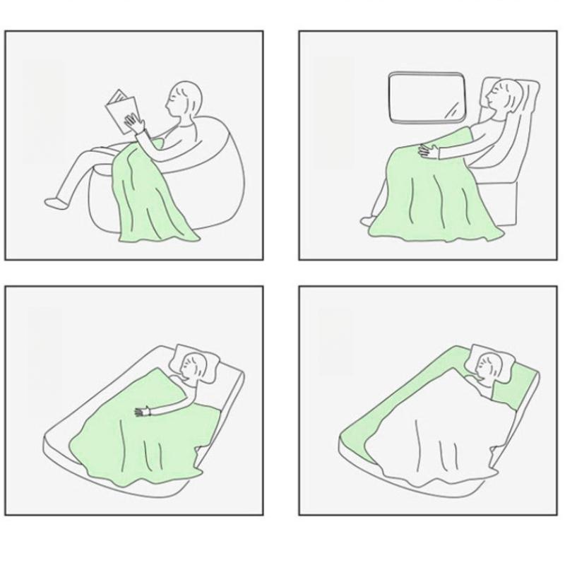 Soft Woolen Blanket for Bedding and Sofa, Warm Lamb Velvet Flannel Cover Blanket for Office, Air Conditioning Nap Quilt