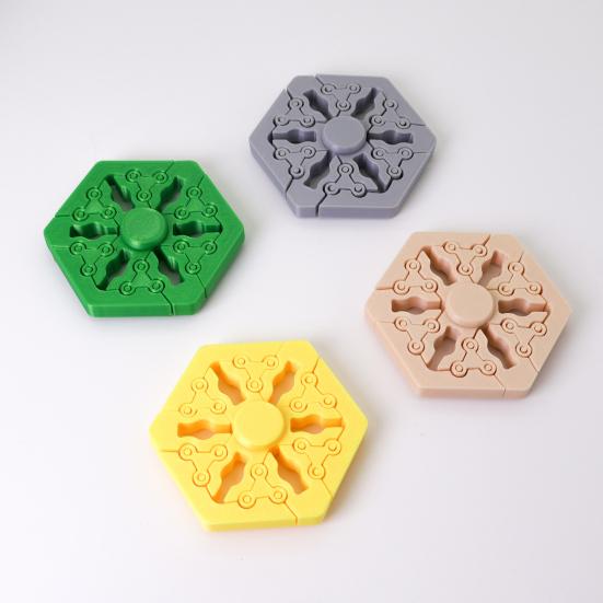3D tištěný Fidget Spinner Hračka Proti Stresu a Úzkosti Rozšiřitelný Gyroskop na Prst Přenosná Cestovní Senzorická Hračka