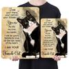 Tuxedo Cat Vintage Metal Tin Sign Decorative Tin Sign Art Plaque Poster for Cat Enthusiast Novelty Gifts My Lord Decor 30x40cm