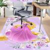 Princess Pink Dress Carpet For Playroom Bedroom Living Room Sofa Home Decorkids Game Area Rug Nonslip Floor Mat