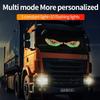 Dynamic Demon Eye for Truck Led Devil's Eye Lamp RGB USB Strobe Pixel Panel Windshield Warning Decorative Light Multi-Mode 5V