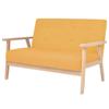 Day and Night - Day and Night 2 Seater Yellow Fabric Sofa