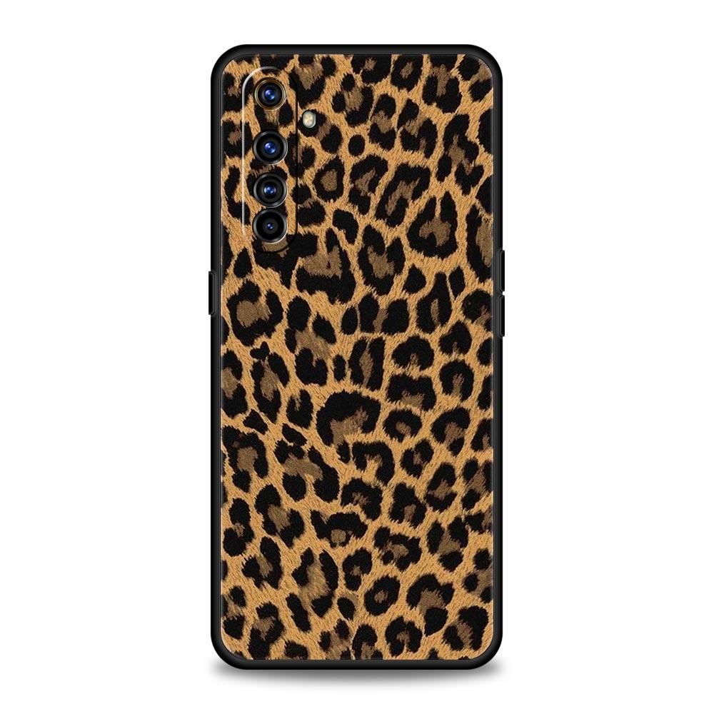 Leopard Cheetah Print Phone Case For Realme 12 11 10 9 8 5G 7 6 GT5 GT3 GT2 Pro Plus C21 C11 C25 C35 GT Neo 2 3 3T 5 Soft Cover