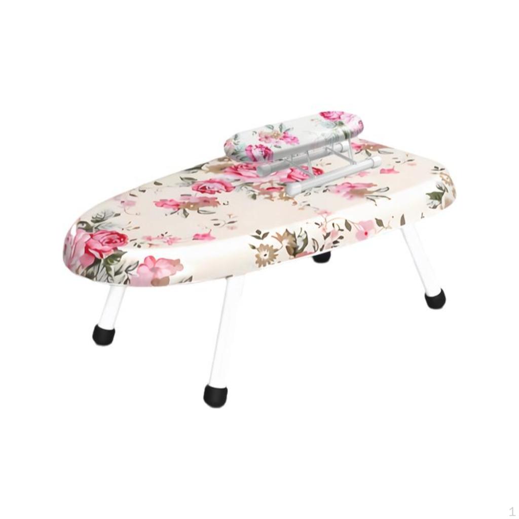 Mini Ironing Board, Foldable Countertop SpaceSaving, Portable Blue Plaid