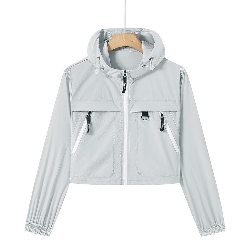 2025 Premium Summer Sun Protection Hooded Ice Silk Jacket for Men, Women & Couples - Breathable Outdoor Sportswear.