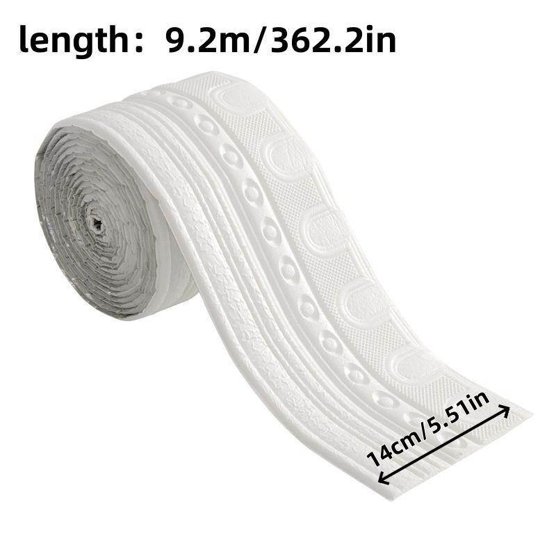 1pc 2.3m/9.2m DIY Waterproof Ceiling Decorative Strip Self Adhesive Wall Trim Line Wall Border Home Decoration Wall Stickers