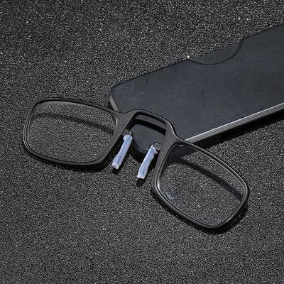 Aufklebbares Telefon Mini-Clip Nasenrücken Lesebrille +1,0 bis +3,0 Tragbare Altersweitsichtigkeitsbrille Sehhilfe Brillen