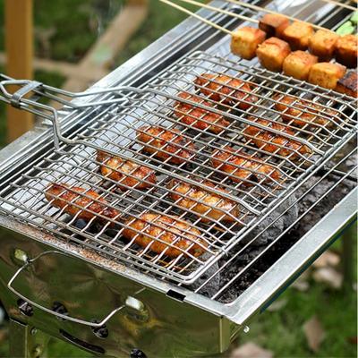 Cesta para Grelha rede para churrasco Cesta de Churrasco Grande Cesta de Churrasco Dobrável com Alça Removível. Cestas para Grelha para Churrasqueira Externa