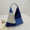 Patchwork Canvas Bag Women Shoulder Bag