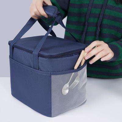 1pcs Large Capacity Insulated Bag Outdoor Picnic Daily Commute Lunch Box Storage Pouch Thermal Food Container Bag