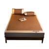 Summer Double-Sided Foldable Rattan and Ice Silk Cooling Mat