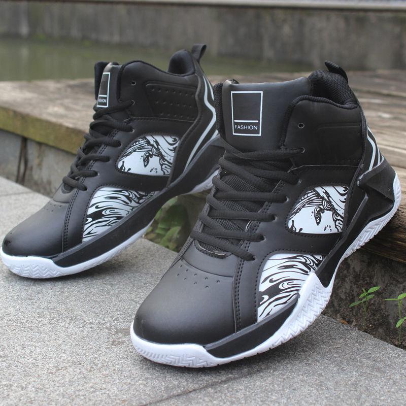 Basketball Shoes for Men High-top Sports Cushioning Hombre Athletic Male Shoes Comfortable Black Sneakers Zapatillas Hot Sales