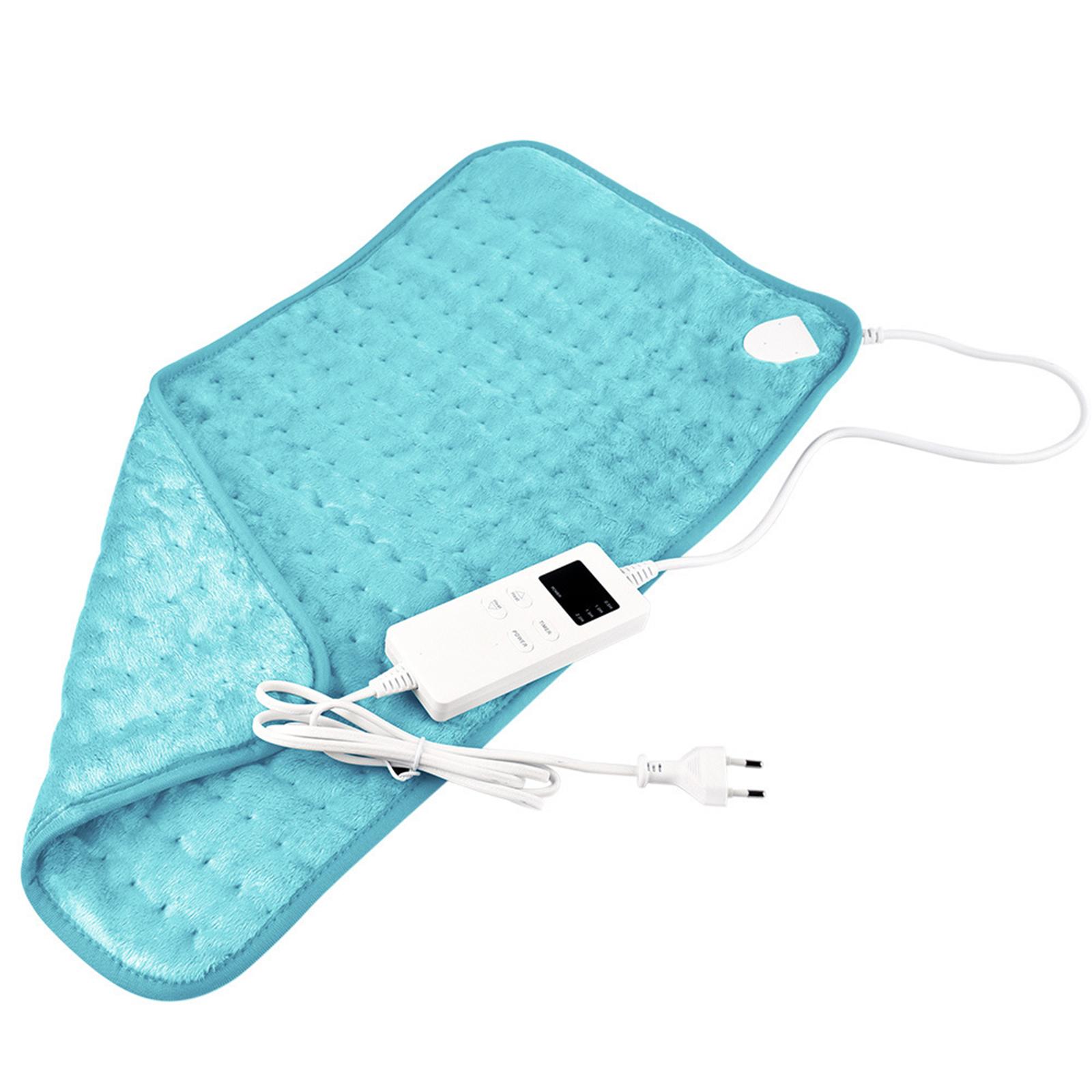 

Heating Pad for Back Waist Abdomen Shoulder Pain Relief with 6 Heat Levels 4 Timer Setting Heating Therapies, Grey Blue Coffee