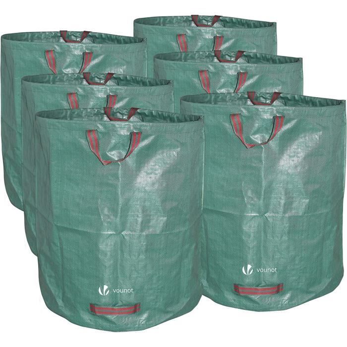 Sacs de jardin - Non spécifié - Lot de 6 - Capacité 272L - Résistants à l'humidité - Anti-déchirure