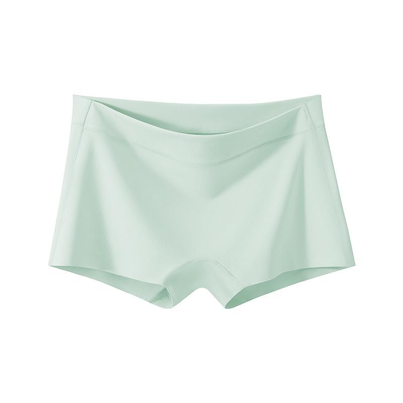 Female Summer Thin Ice Silk Pure Cotton File Anti - Skimming No Edge No Mark Flat Angle Underwear