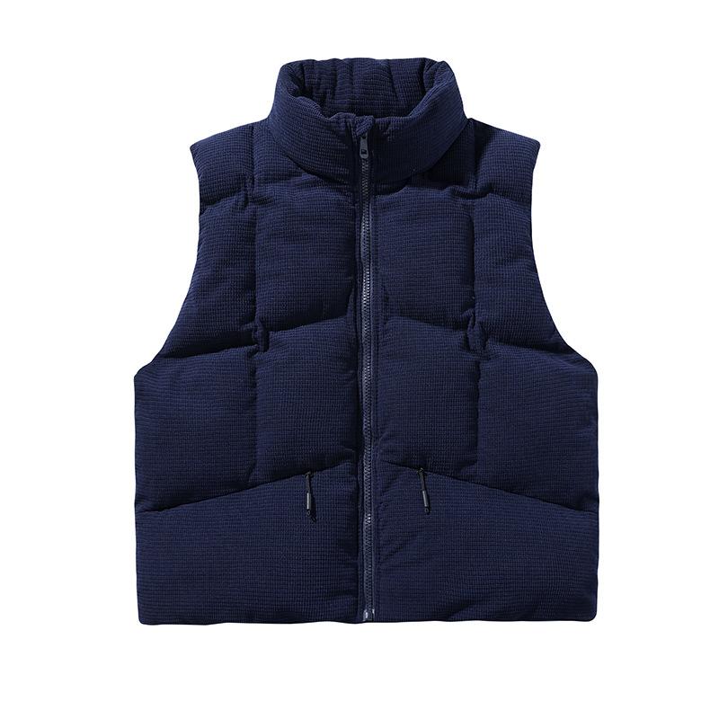 

Осенне-зимний мужской жилет нового стиля без рукавов, модный тренд, воротник-стойка, хлопковый жилет, жилет 3XL