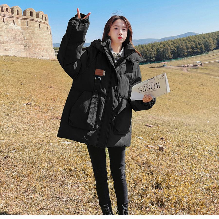 Short Down Cotton Jacket Women Winter New Workwear Thick Outerwear Oversized Cotton Puffer Coat