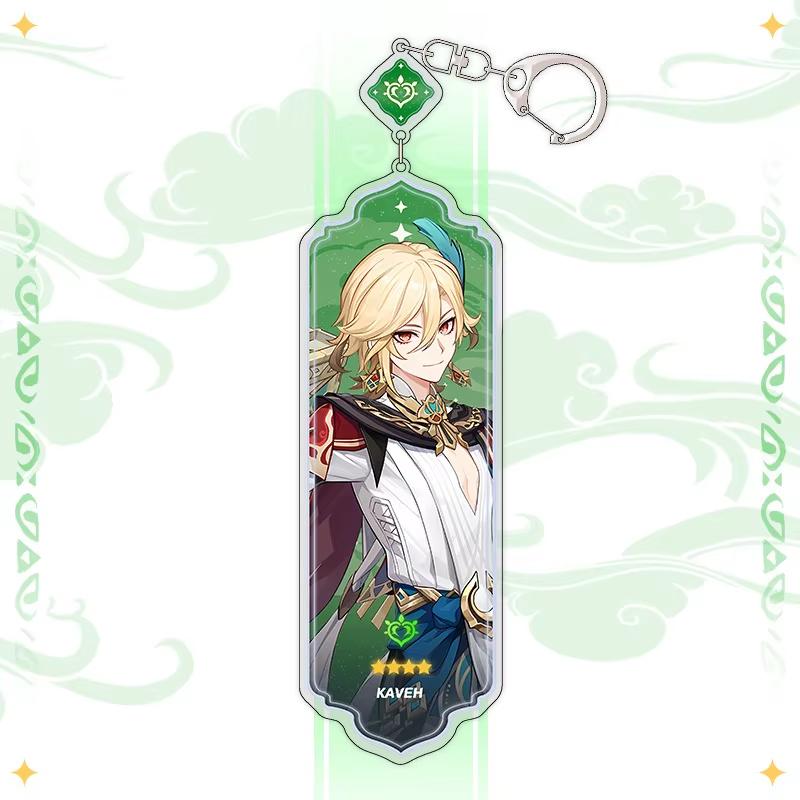 Portachiavi Anime Linnea Flins Durin Mualani Furina Arlecchino Accessori Portachiavi Genshin Impact Ciondolo Carino per Borsa Portachiavi Regalo