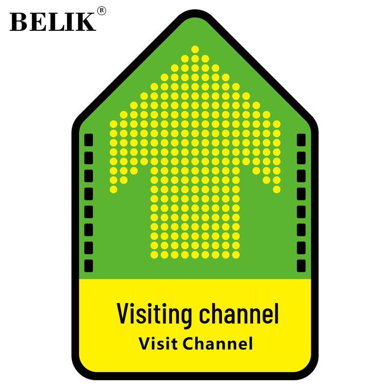 BELIK Directional Floor Sign Sticker 40x60 CM