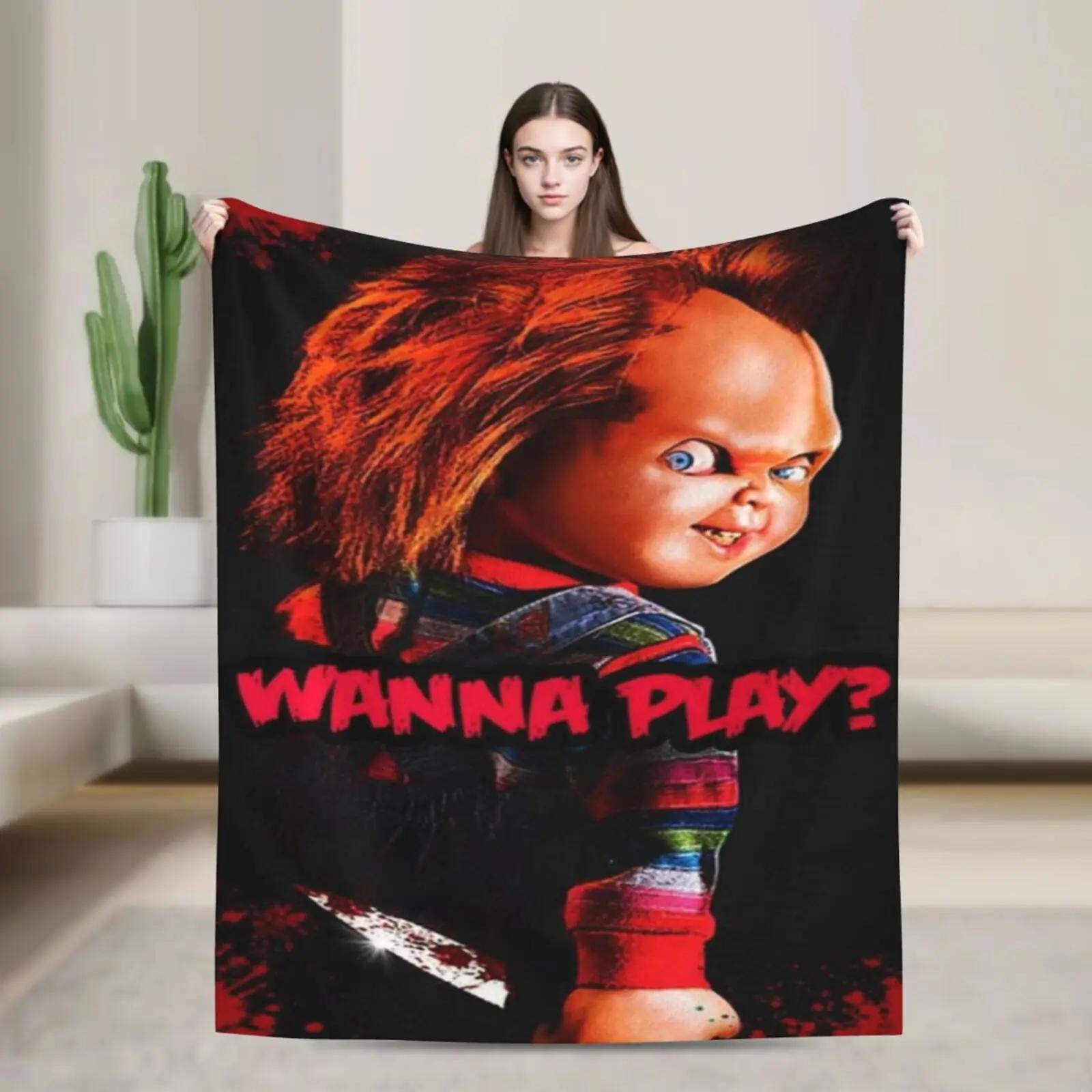 Terrifier Super Soft Throw Blanket, Horro Theme Breathable & Lightweight Flannel Blanket For Living Room, Naps, Dorm, All Season 75X95CM