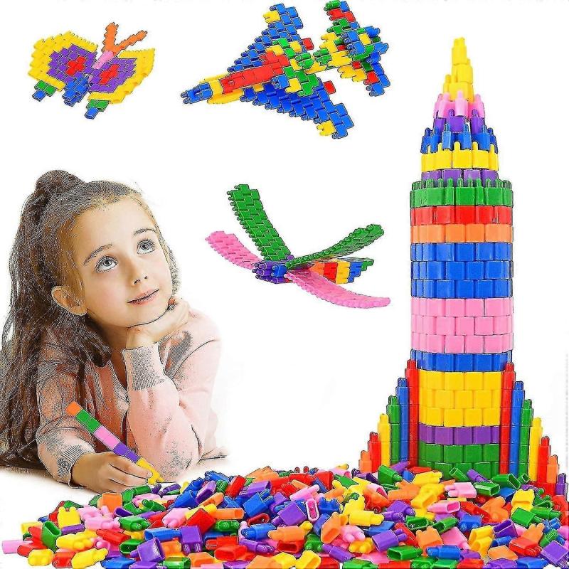 600-Piece Building Blocks Set - STEM Learning Playset for Preschool & Kindergarten Kids