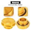 X AUTOHAUX Filler Cap Filler Plug Cover Fuel Tank Cap Aluminum Alloy Compatible