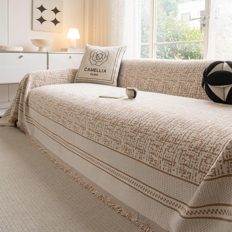 

Home Sofa Cover Living Room Sofas Knitted Blanket Cover Furniture Cover Prevent Cat Scratch Blanket 3 Seater Sofa Cover Full Set 180x130cm