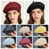 Hollow Out Women Berets Thin Lady Pumpkin Hats Korean Painter Cap  Summer