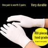 Thickened Waterproof Latex Rubber Disposable Gloves for Kitchen, Baking, Beauty, and Household Use with Elastic Band