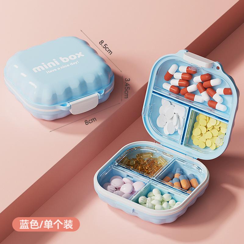 Portable Mini Pill Dispenser for Home Use, Three Meals A Day