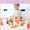 Wooden Childrens Ball Bearing Run Track Building Set For Ages 3 To 6 Educational Toy