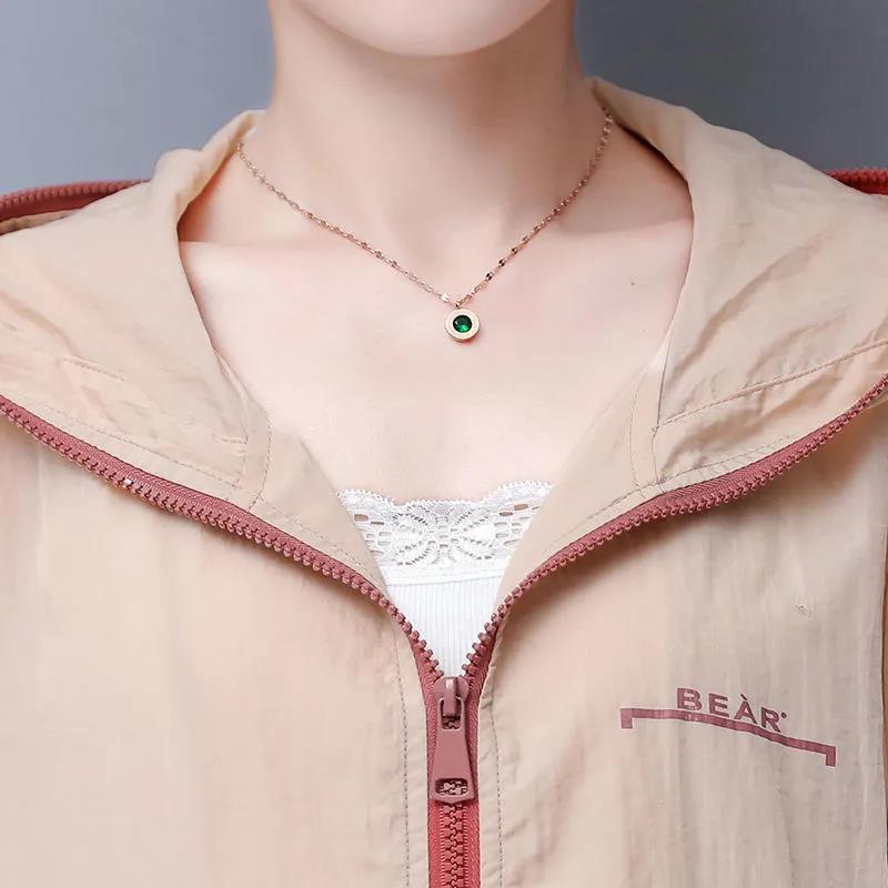 Sonnenschutzkleidung Damen Neue Kapuzenjacke Lockere Lässige Sonnenschutzkleidung UV-Schutz Dünnmantel Reißverschluss Strickjacke Mantel