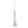 Wood Bead Tassels Pendant for Women Bag Accessories Keychain Hanging Ornament