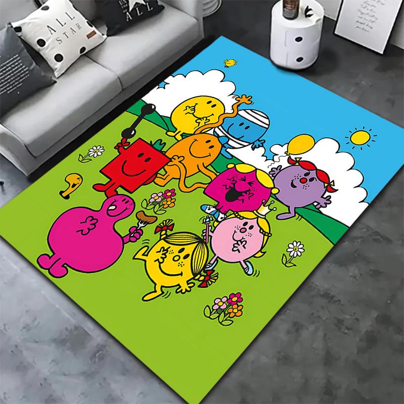 Mr Men Little Miss Carpet Rug For Living Room Bedroom Home Sofa Decoration Kids Play Nonslip Floor Mat