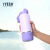 Tyeso 1500ML Large Capacity Vacuum Flasks Water Bottle Travel Mug with Handle Leak-Proof Lid for Outdoor Sports Hiking Drinkware