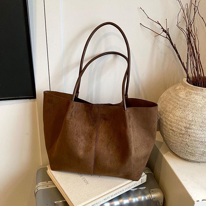 Jesień/Zima Nowa Retro Zamszowa Torba na Ramię Modna i Codzienna Damska Torba Codzienna do Dojazdów z Małą Torebką