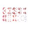 Dark Halloween Bloodstain Spider Web Face Makeup Face Sticker Disposable Temporary Tattoo Sticker
