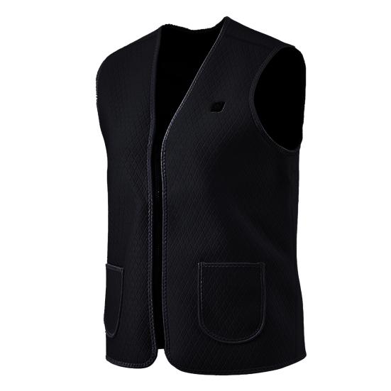 

Heating Waistcoat 5 Heating Zones 3 Adjust Mold Comfortable to Wear V Neck Self Heating Vest for Outdoor M чёрный