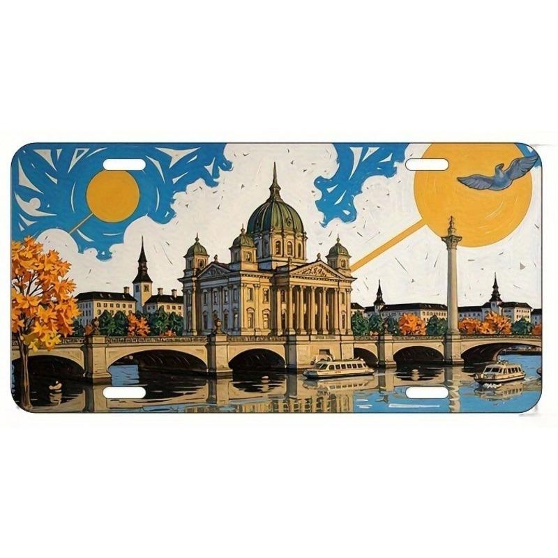 

Scenic Landscape Car License Plate Metal Decor 15x30cm