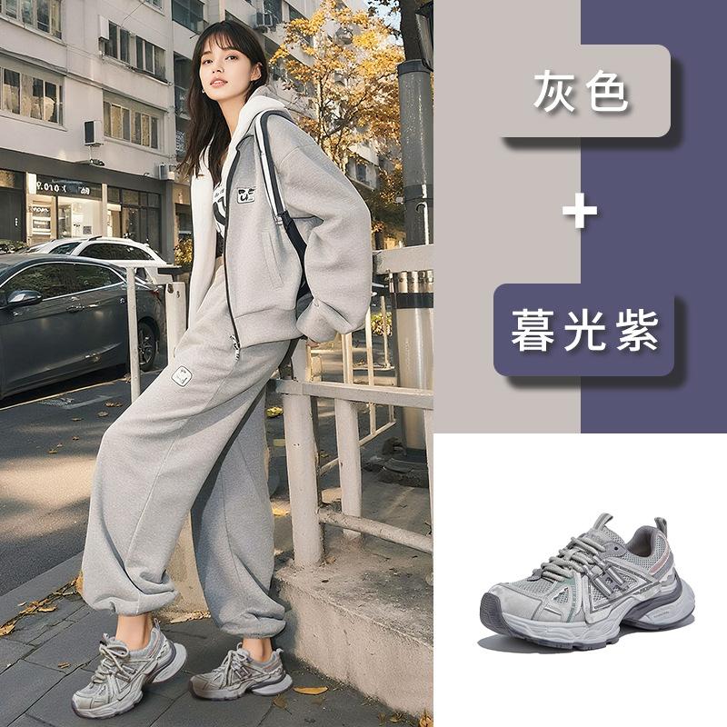 Absorbent film sole dad shoes 2025 autumn new shoes women's shoes versatile thick sole heightening shoes comfortable trendy cool running shoes